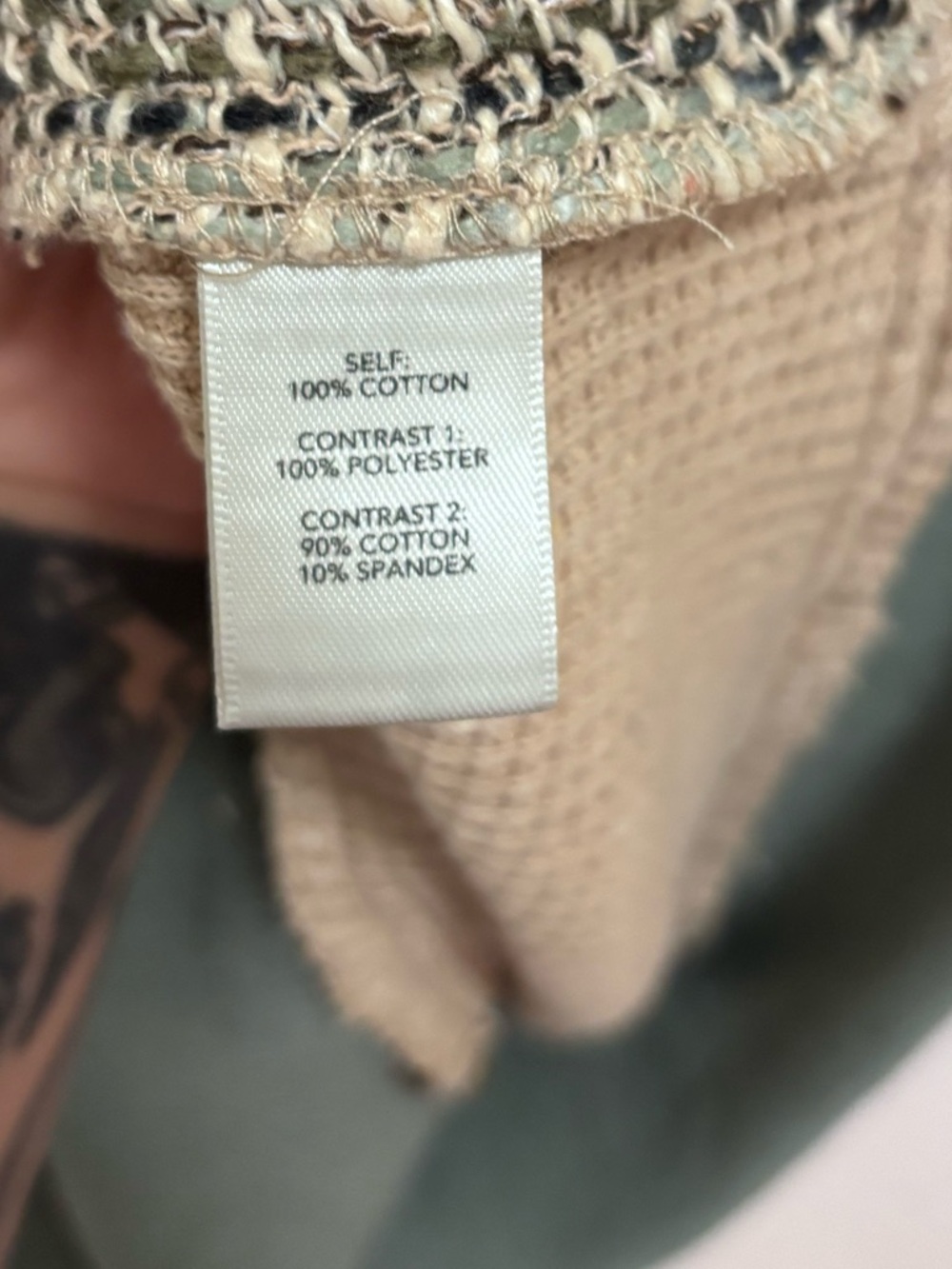 BKE Pieced Quarter Zip Oversized Pullover NWT - Picture 4 of 6